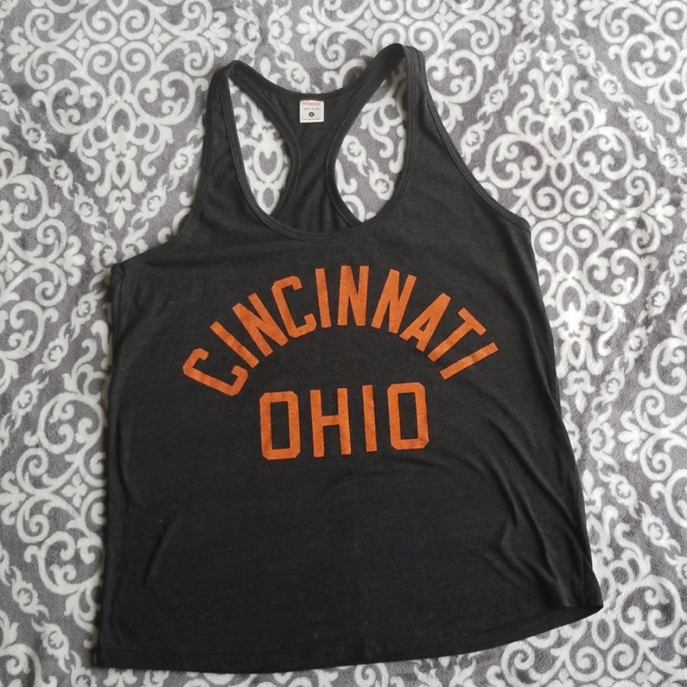 Homage Dark Gray Cincinnati Tank
